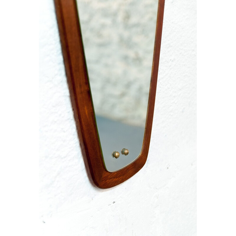 Vintage Asymmetric Scandinavian mirror - 1950s