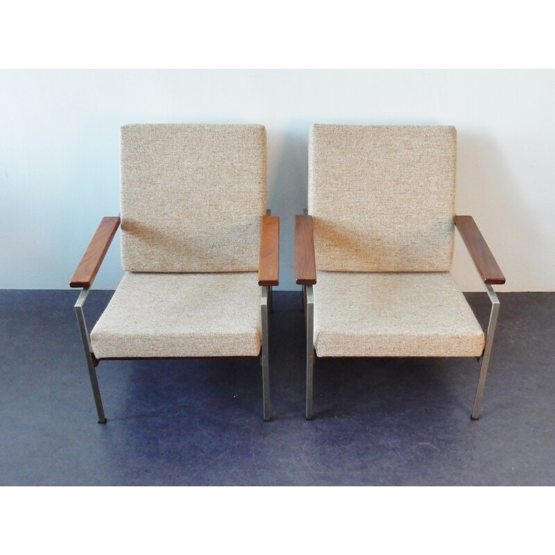 Vintage living room set in beige color by Rob Parry for Gelderland - 1960s