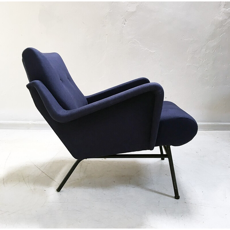 Vintage pair of french lounge chairs by Gérard Guermonprez for Magnani - 1950s