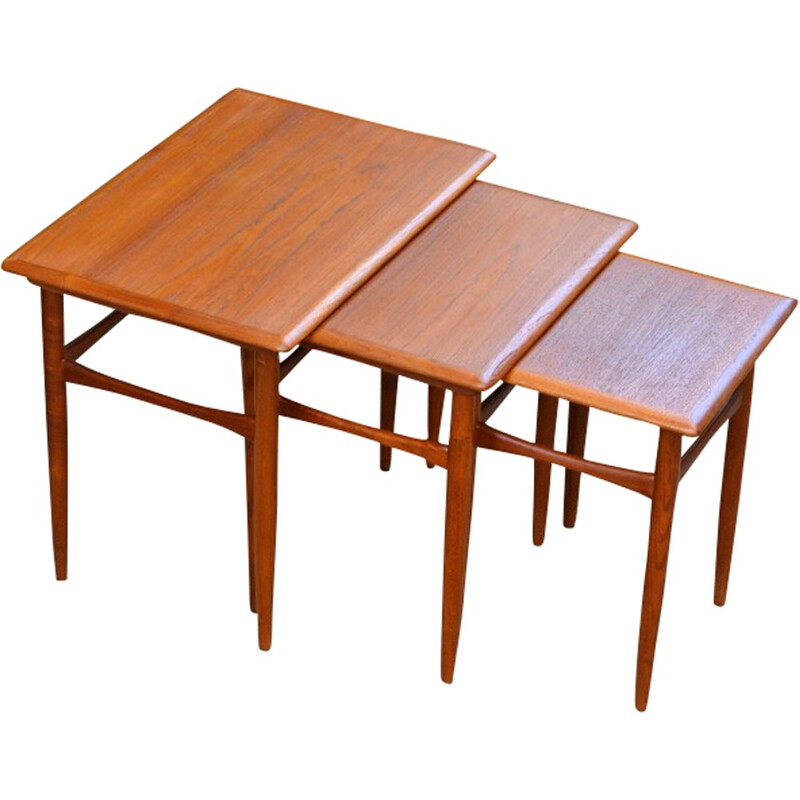 Vintage Nesting Tables by Kai Kristiansen for Skovmand & Andersen - 1960s