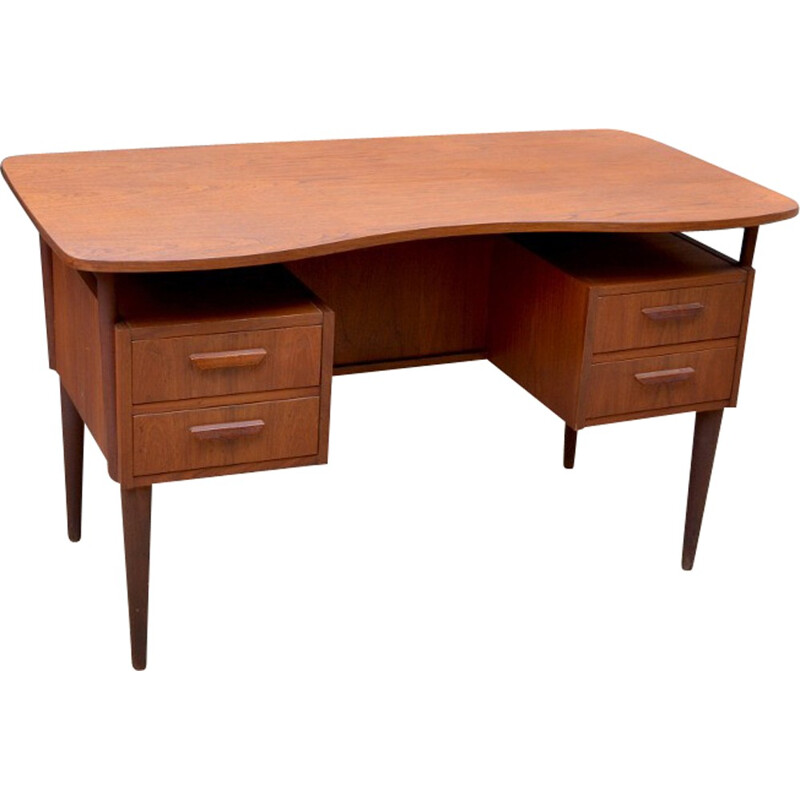 Vintage double-sided Danish desk - 1960s