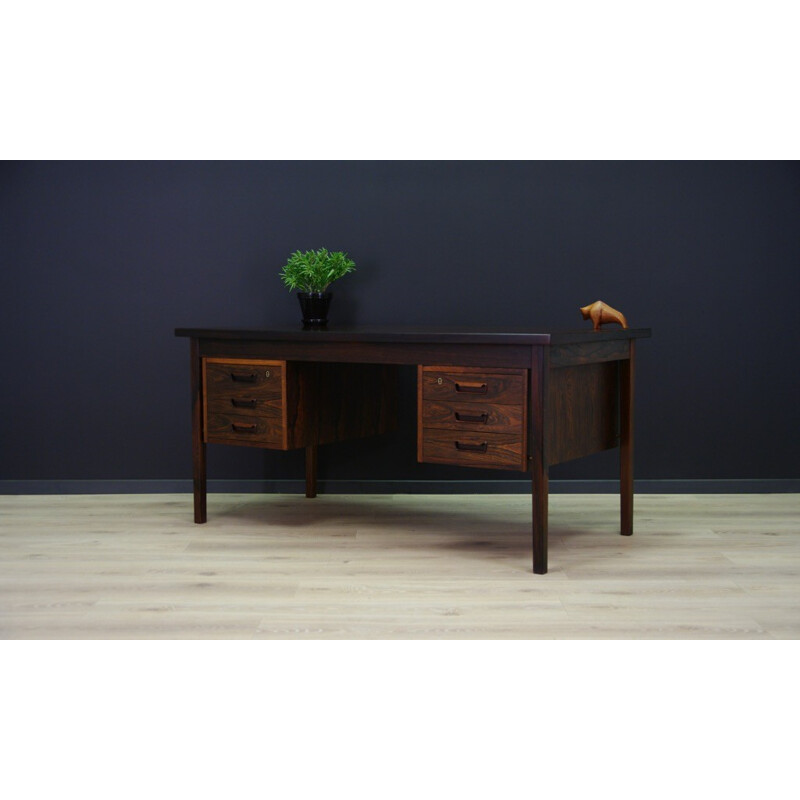 Vintage writing desk in rosewood - 1960s