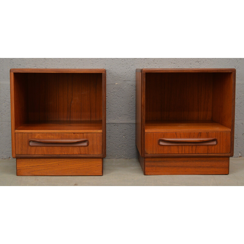 Set of 2 vintage BedSide Cabinets by G Plan - 1970s