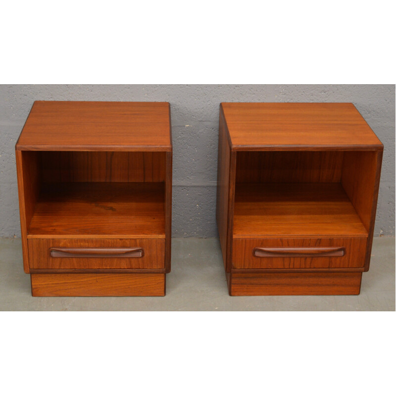 Set of 2 vintage BedSide Cabinets by G Plan - 1970s