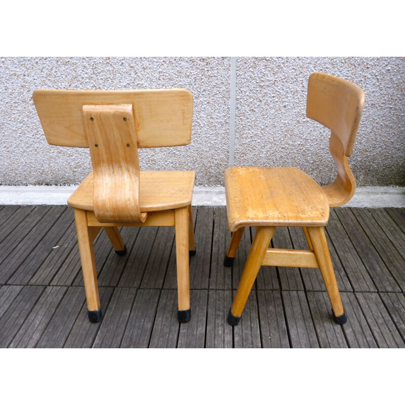 Mid century modern Dutch children’s chairs - 1960s.