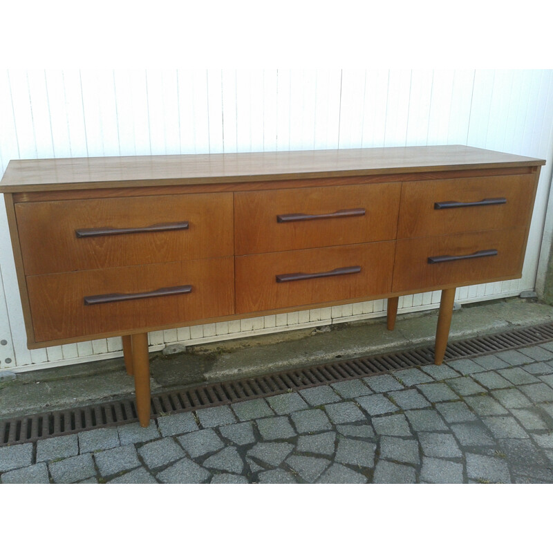 Commode vintage en teck - 1960