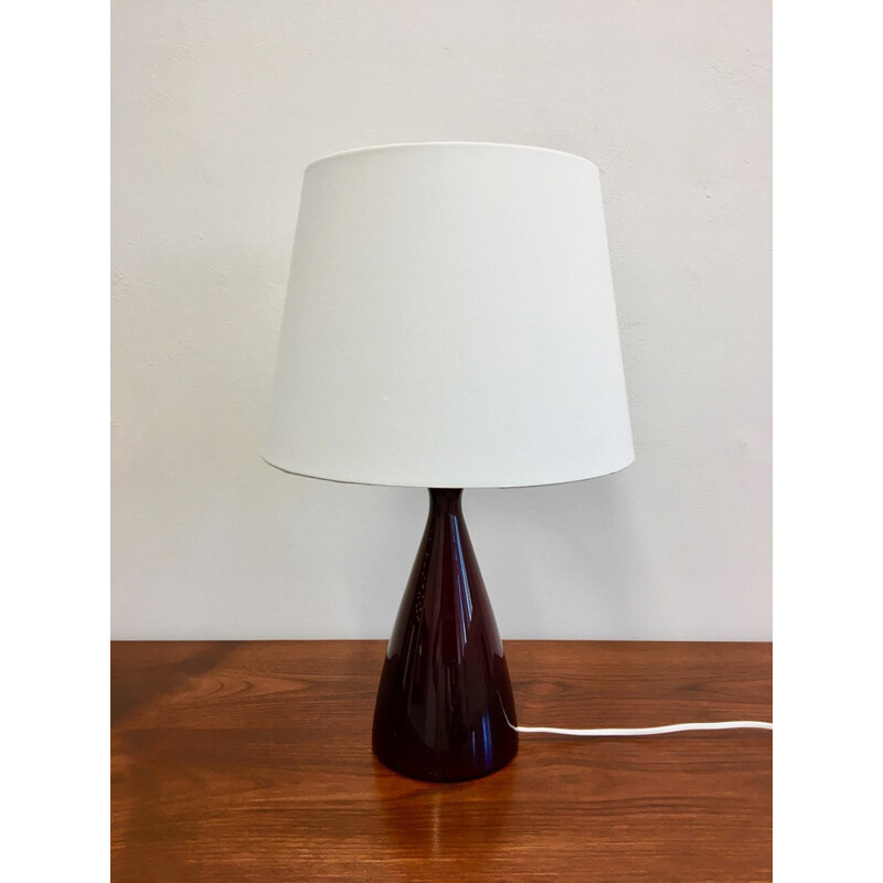 Lampe Vintage en Verre Rouge par Kastrup Holmegaard - 1960