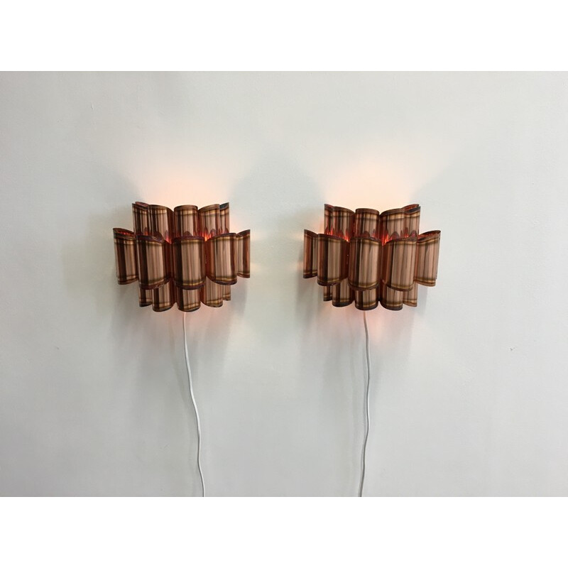 Vintage pair of sconces by Verner Schou - 1960s