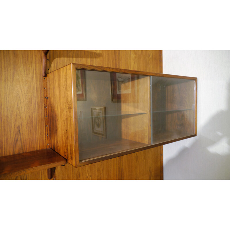 Scandinavian modular bookcase in rosewood, Poul CADOVIUS - 1950s