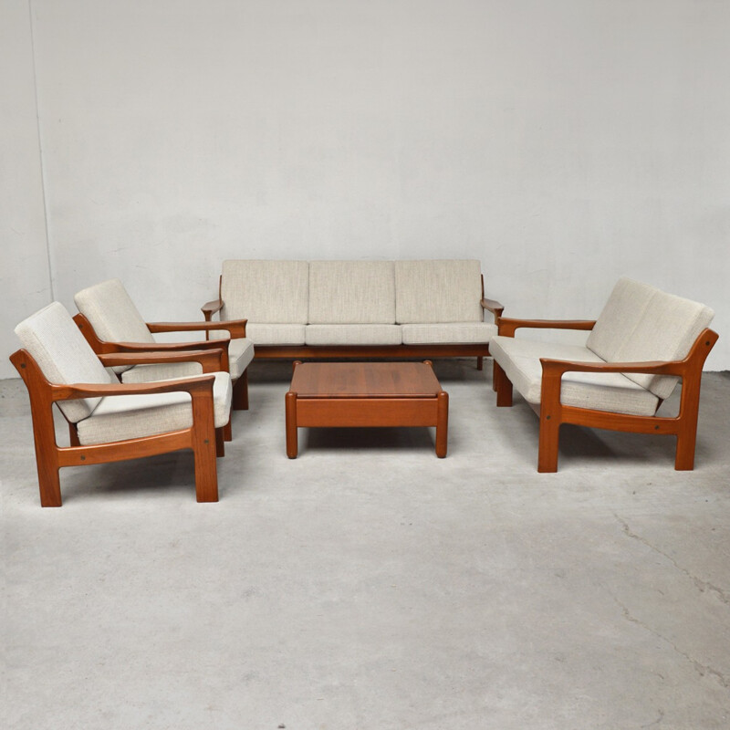 Danish vintage Teak Lounge Set by Mikael Laursen - 1960s