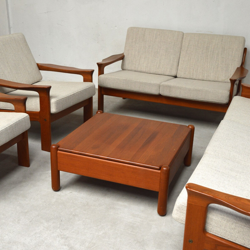 Danish vintage Teak Lounge Set by Mikael Laursen - 1960s