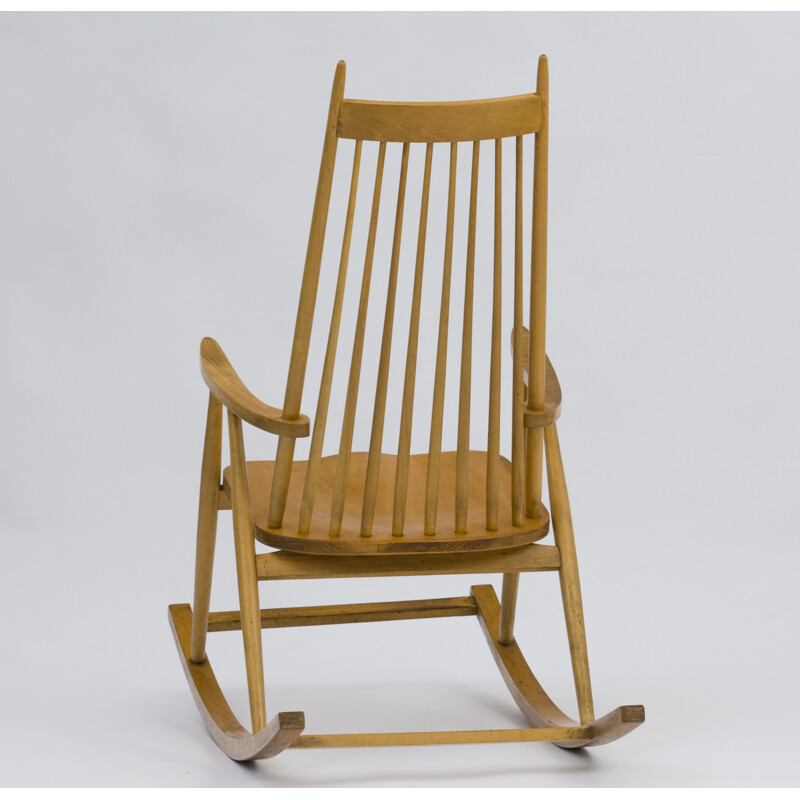 Vintage Wooden Rocking Chair from Finlad - 1960s