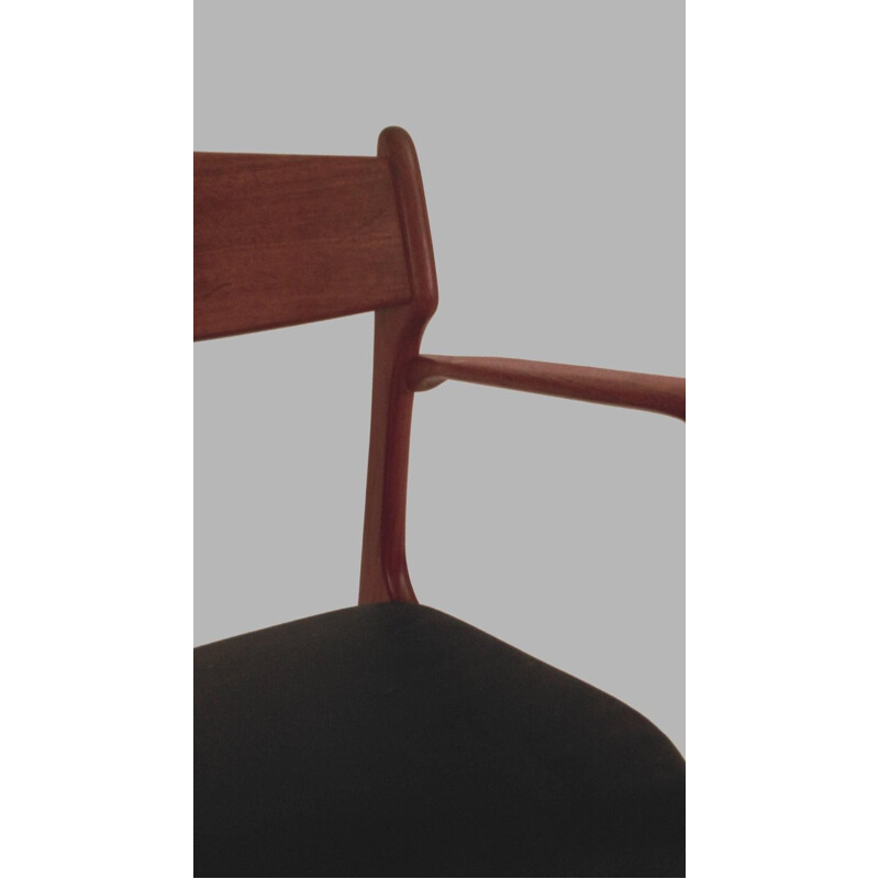 Vintage in teak armchair model 50 by Erik Buch, 1950