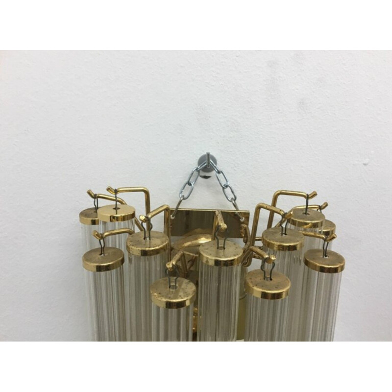 Vintage Italian Brass Wall Light by Gaetano - 1960s