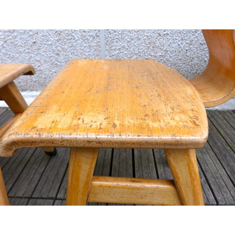 Mid century modern Dutch children’s chairs - 1960s.