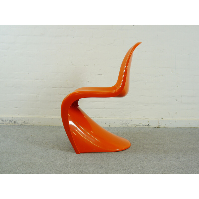 Orange Panton Chair, Verner PANTON - 1970s