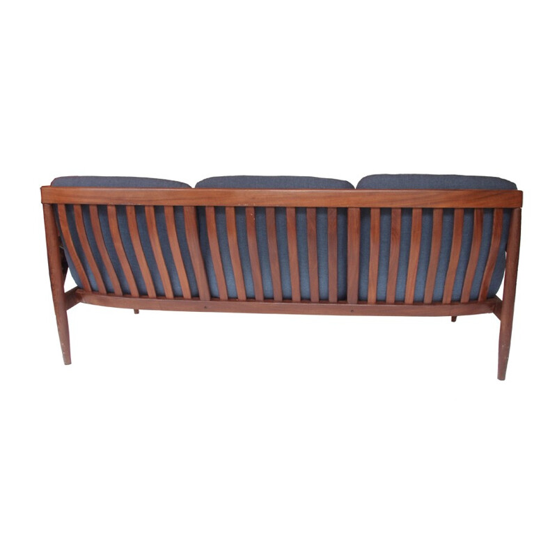 3 seater bench in teakwood, Grete JALK - 1960s