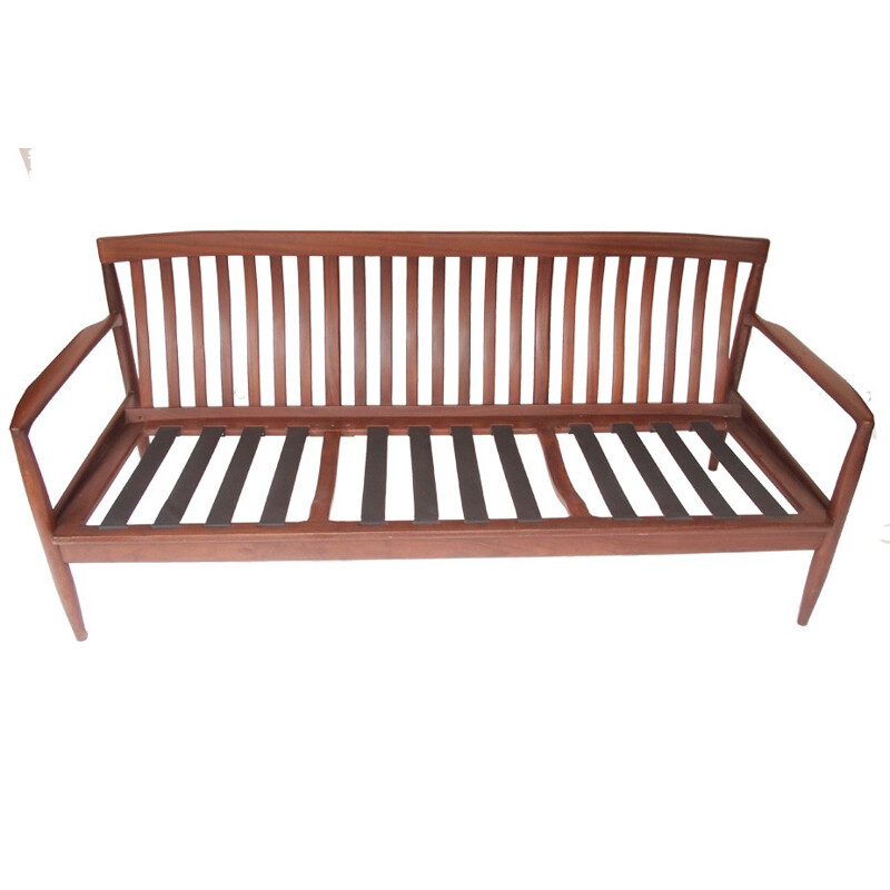 3 seater bench in teakwood, Grete JALK - 1960s