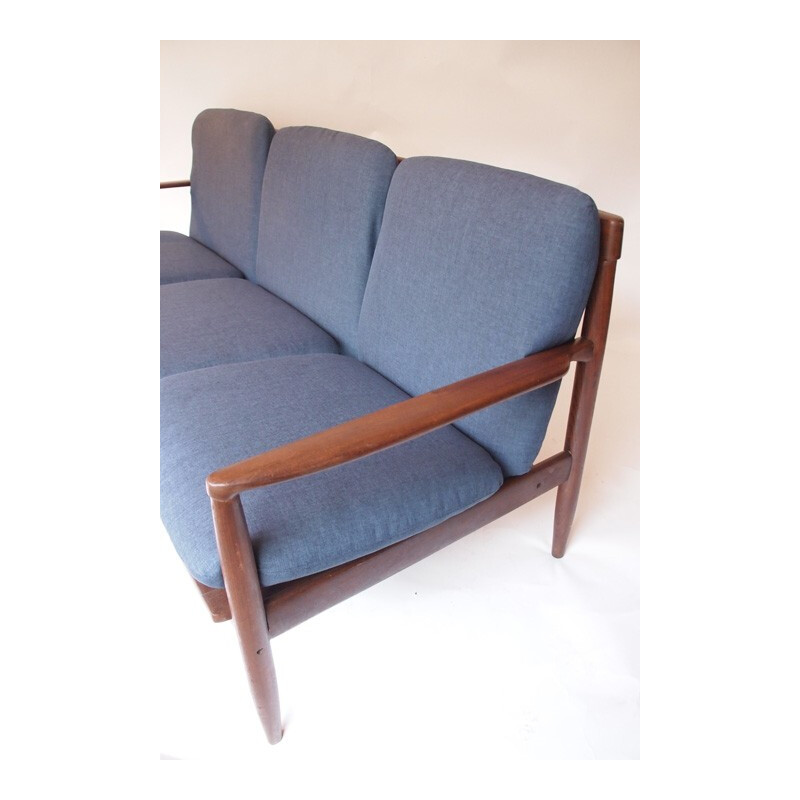 3 seater bench in teakwood, Grete JALK - 1960s