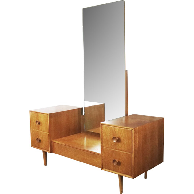 Vintage chest of drawers with adjustable mirror - 1960s