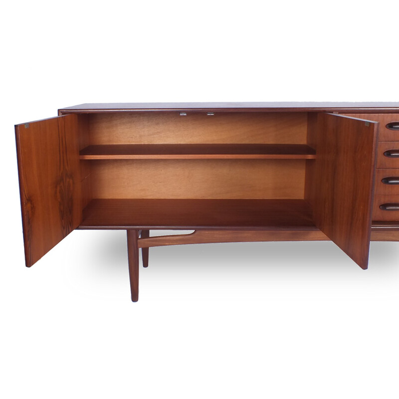 Large vintage sideboard in teak wood - 1960s