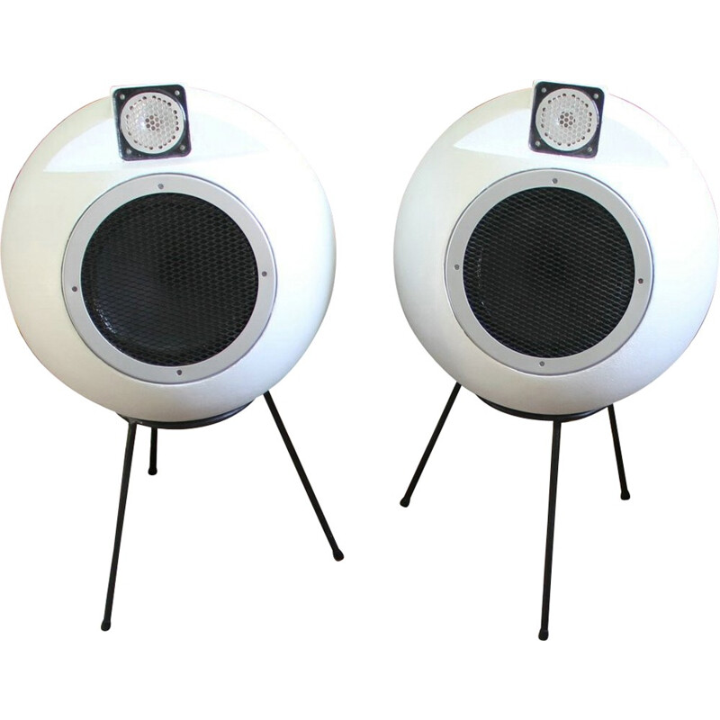 Set of 2 vintage BS 402 speakers by Elipson - 1970s