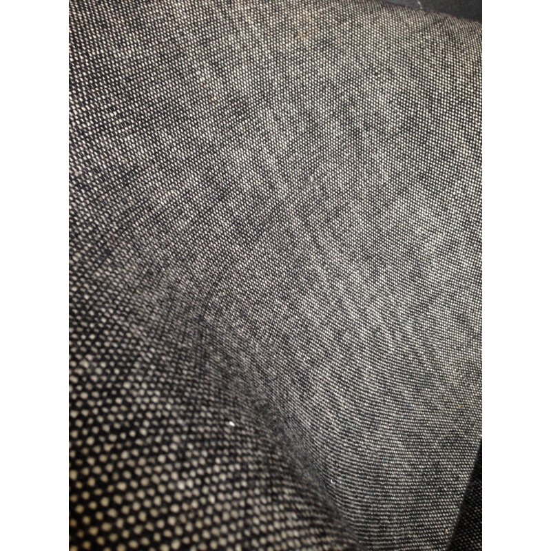 Diamond armchair in metal and grey fabric, Harry BERTOIA - 1950s