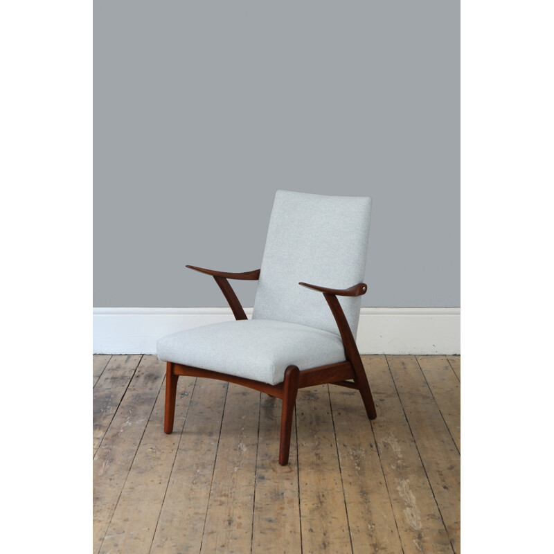 Vintage grey dutch Armchair by De Ster Gelderland - 1960s