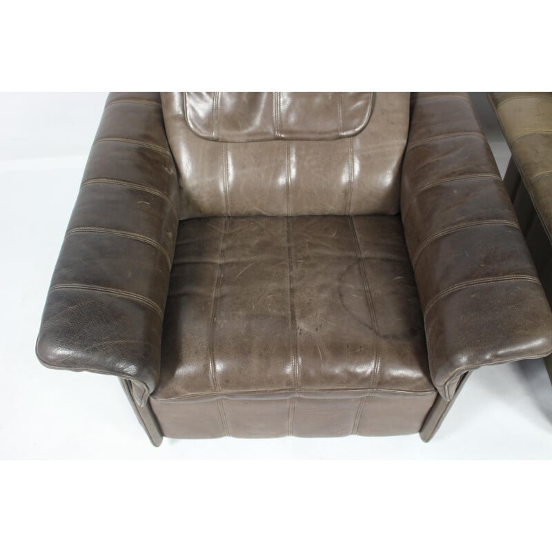 Fauteuil vintage Club en Cuir pour De Sede - 1970