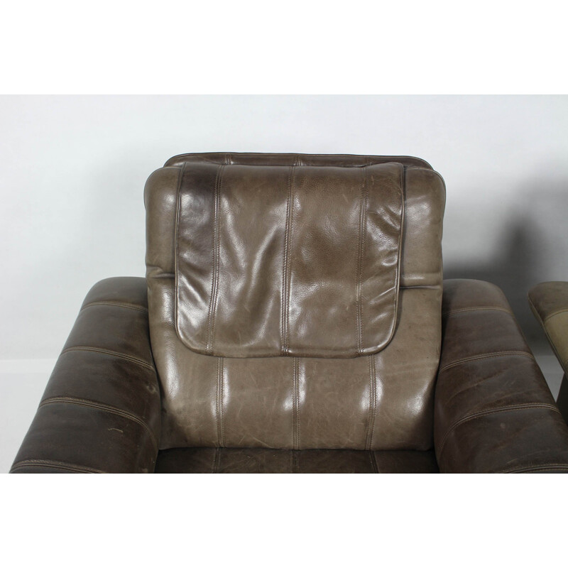 Vintage club Chair in leather for De Sede - 1970s