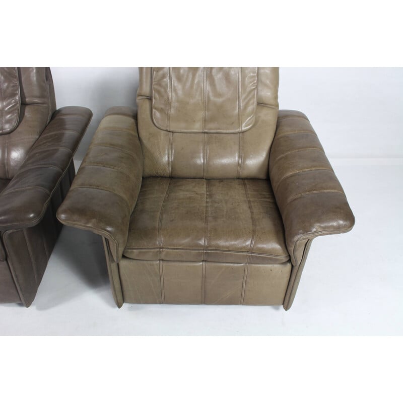 Vintage club Chair in leather for De Sede - 1970s
