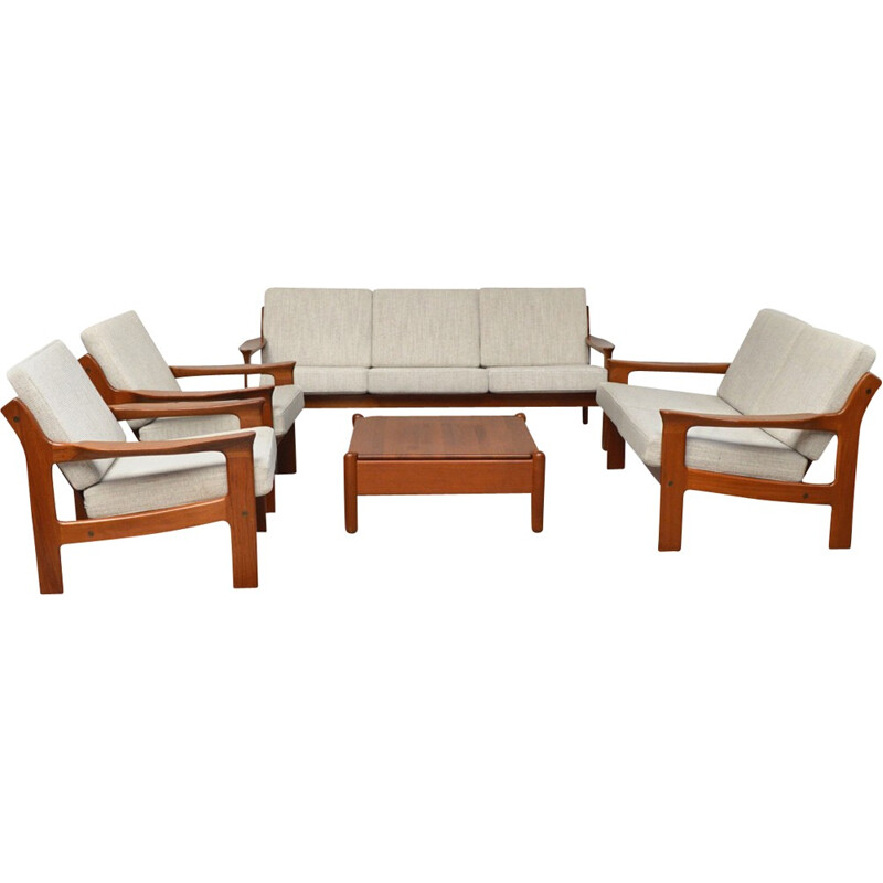 Danish vintage Teak Lounge Set by Mikael Laursen - 1960s