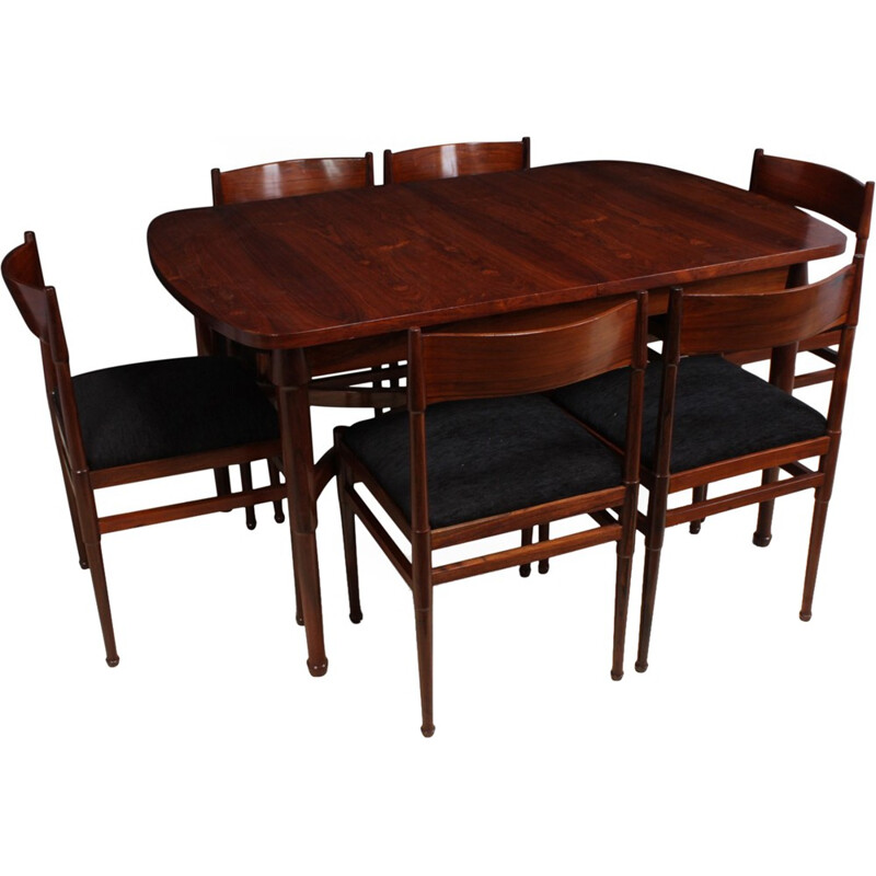 Vintage Dining set made of rosewood - 1960s