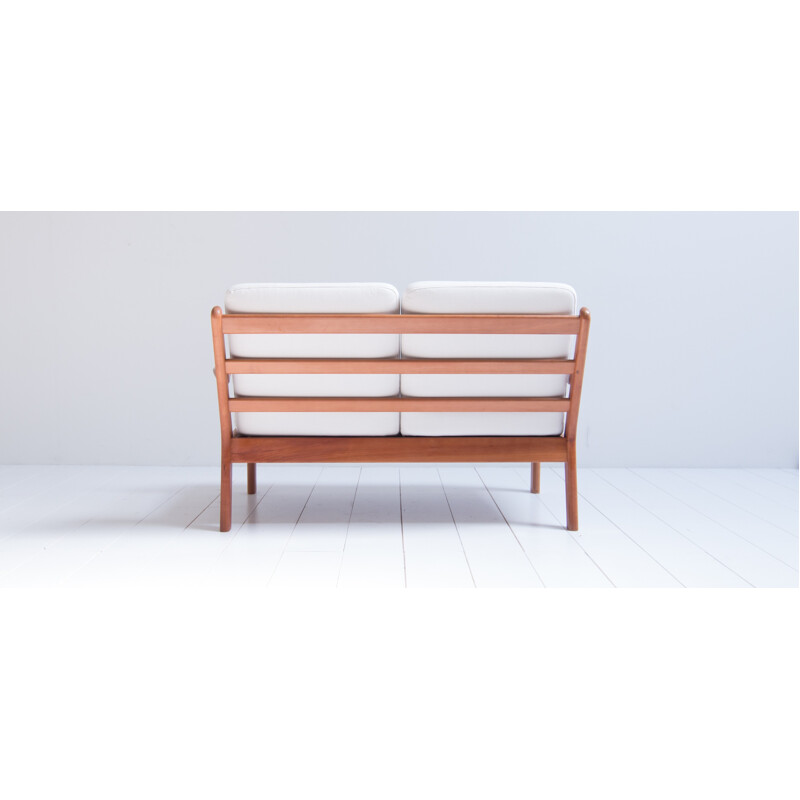 Danish 2-seater white sofa by L. Olsen & Son - 1960s