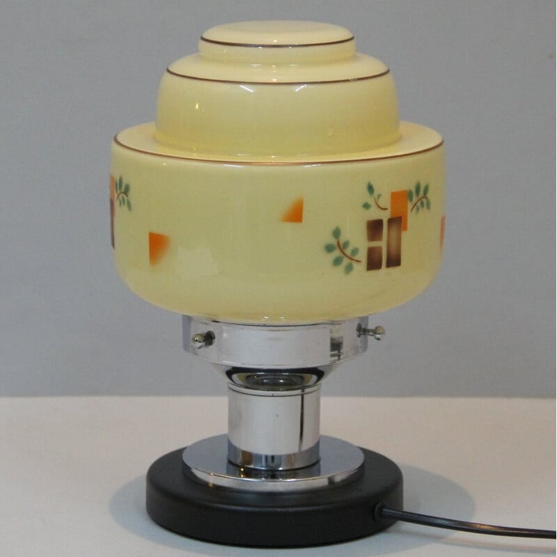 Lampe de table vintage en métal laqué, Allemagne - 1950