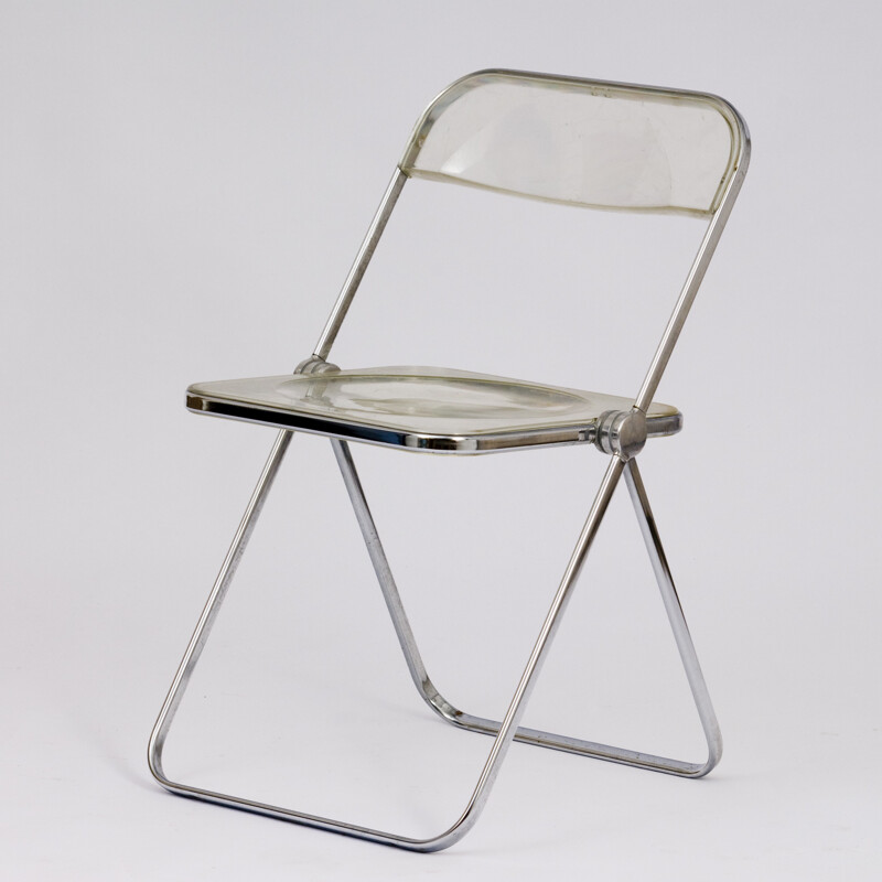 Chaise vintage "Plia" par Giancarlo Piretti pour Castelli - 1960