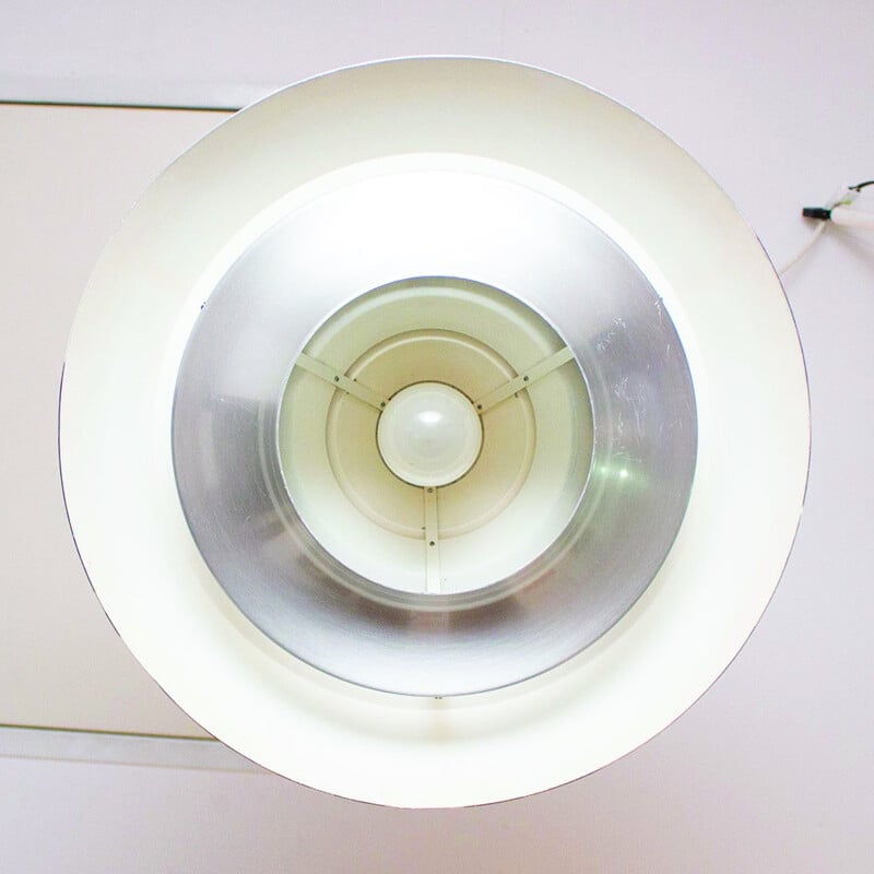 Vintage aluminum pendant lamp by Hans-Agne Jakobsson, Sweden 1960