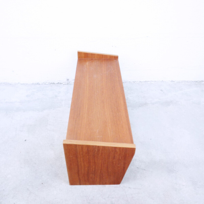 Scandinavian vintage wall console in metal and wood - 1950s