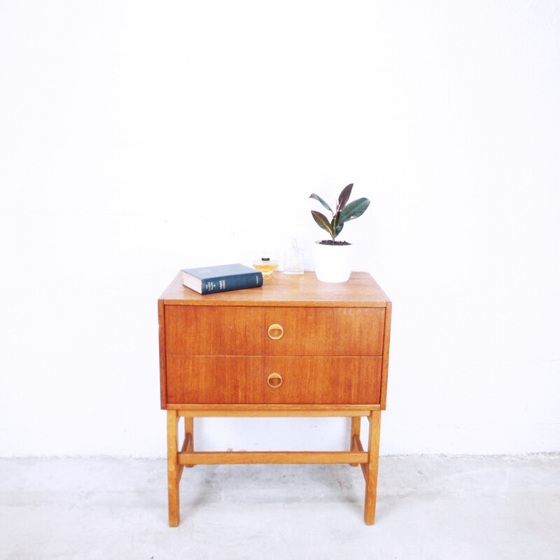 Vintage Bedside table in teak - 1960s