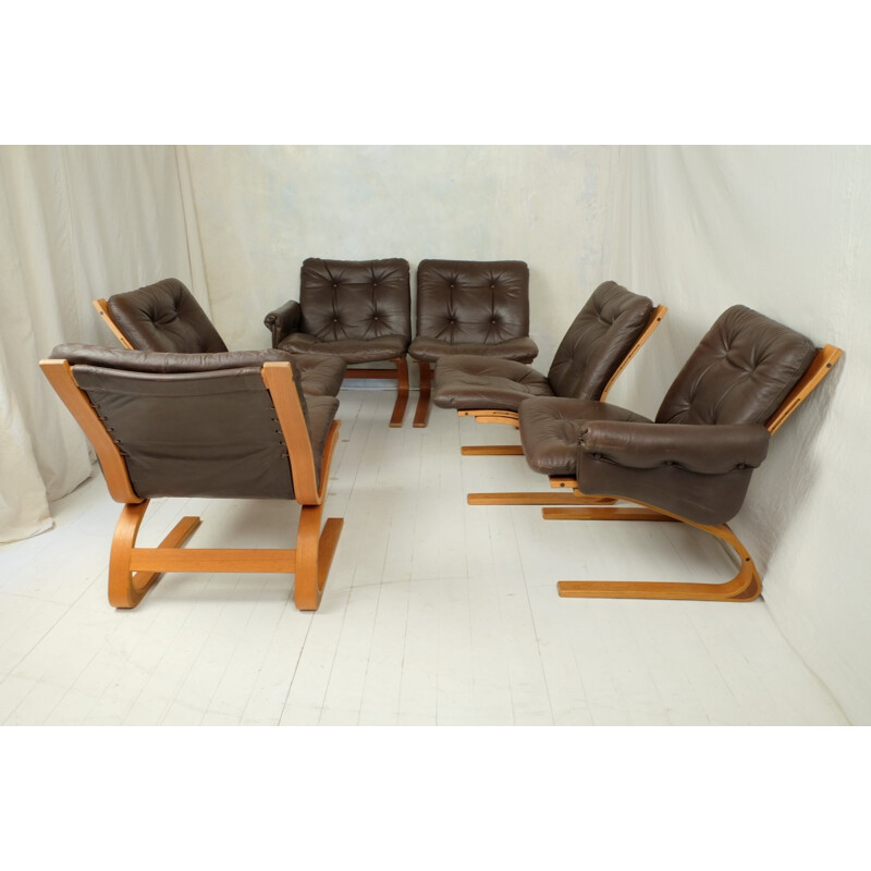 Set of 6 Norwegian Armchairs by Oddvin Rykken - 1960s