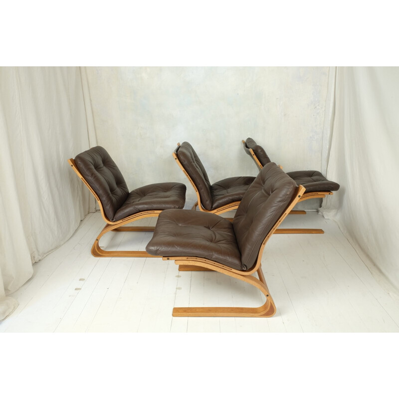 Set of 6 Norwegian Armchairs by Oddvin Rykken - 1960s