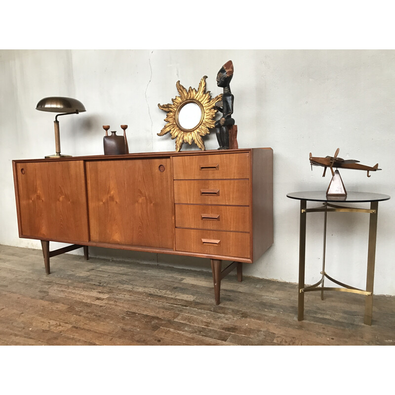 Scandinavian vintage teak sideboard - 1960s