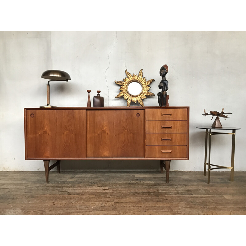 Scandinavian vintage teak sideboard - 1960s