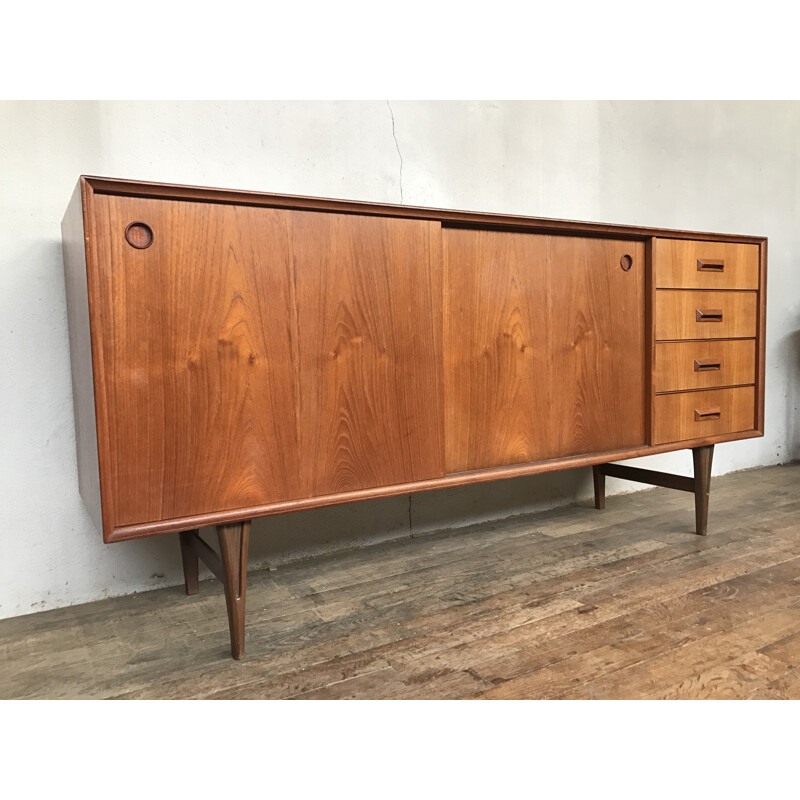 Scandinavian vintage teak sideboard - 1960s