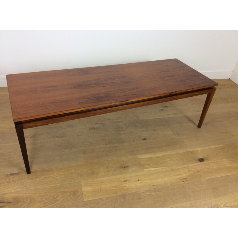 Vintage coffe table in rosewood by Kai Kristiansen - 1960s