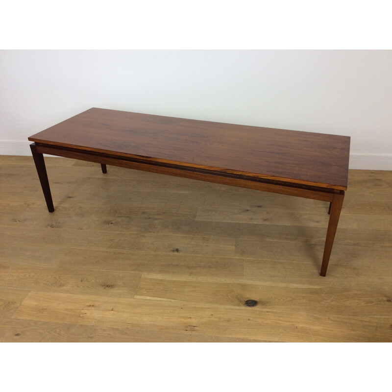 Vintage coffe table in rosewood by Kai Kristiansen - 1960s