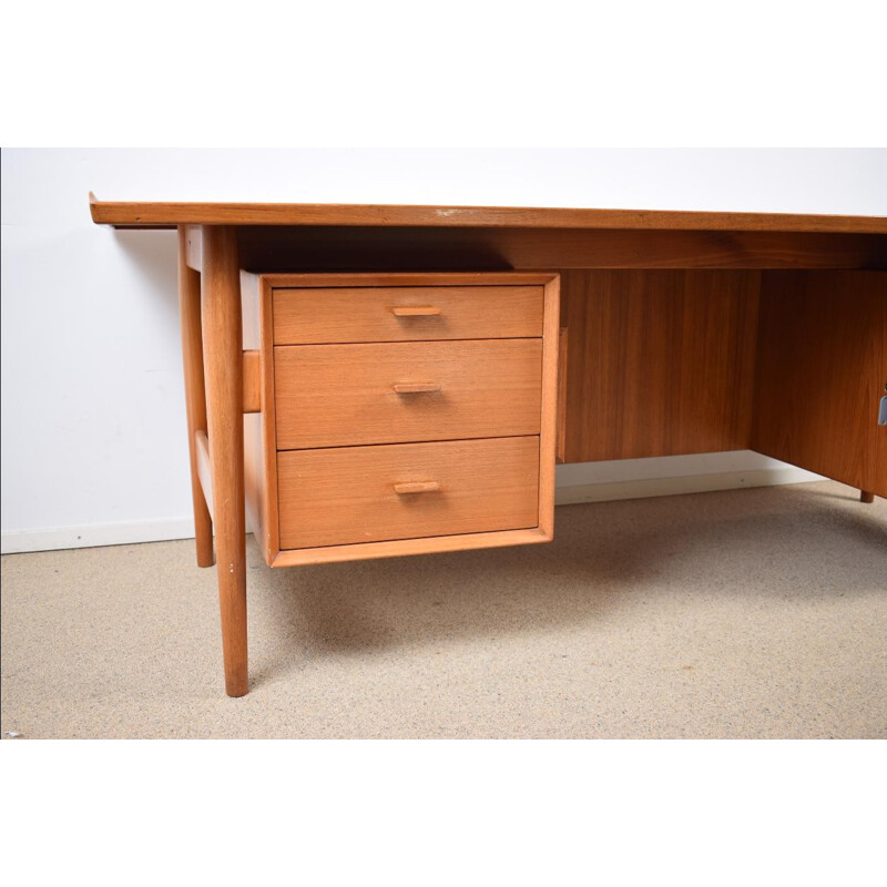 Vintage Teak Executive desk by Arne Vodder for Sibast - 1960s