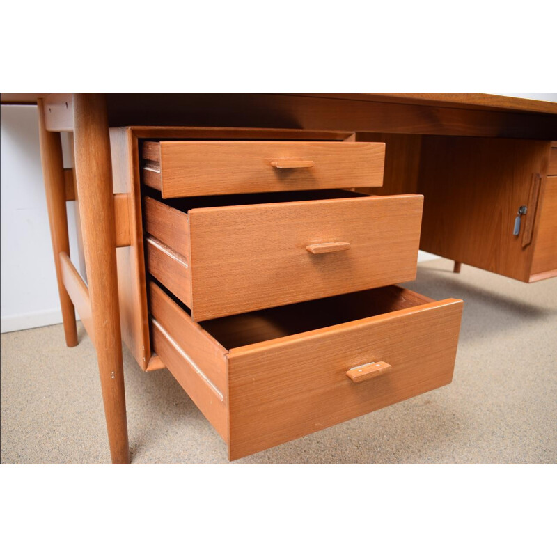 Vintage Teak Executive desk by Arne Vodder for Sibast - 1960s