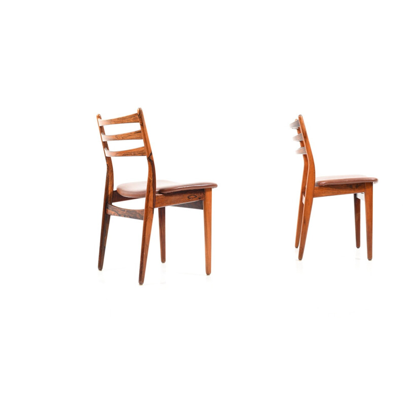 Vintage pair of danish rosewood dining chairs - 1960s