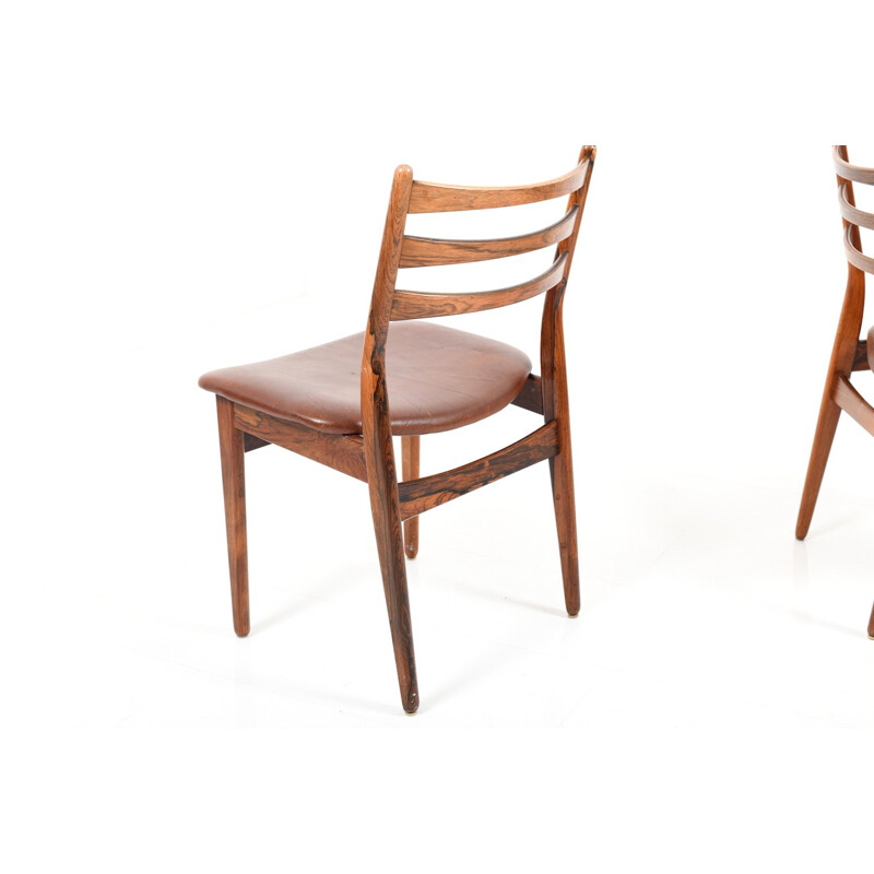 Vintage pair of danish rosewood dining chairs - 1960s